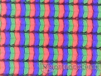 RGB subpixels with minimal graininess