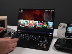 Asus TUF Gaming A14 running SteamOS 3.9 alongside a Steam Deck