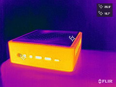 Heat development during the stress test