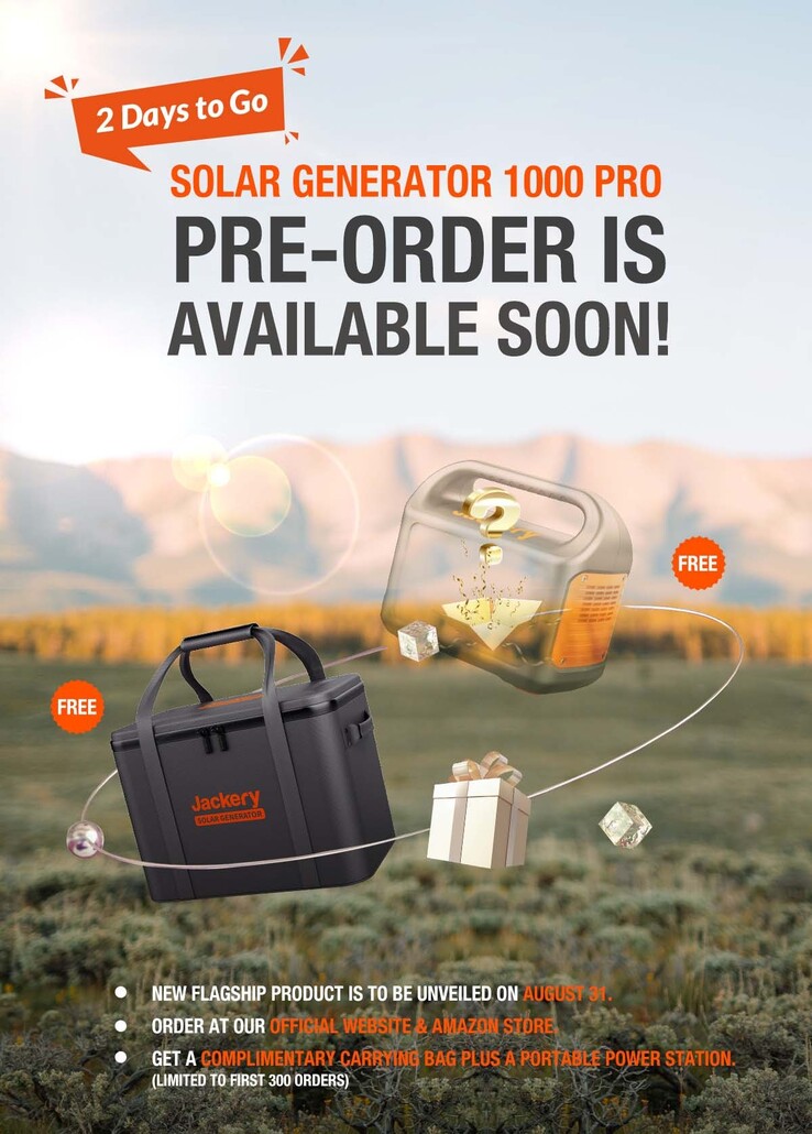 Jackery promotes its upcoming pre-order event. (Source: Jackery)