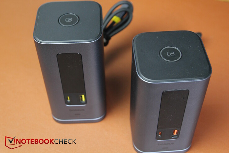 The front ports: 1x USB-A and 1x USB-C (10 Gb/s each)