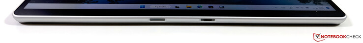 Bottom: port for the keyboard cover