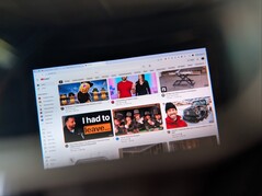 Up close view of the projected display