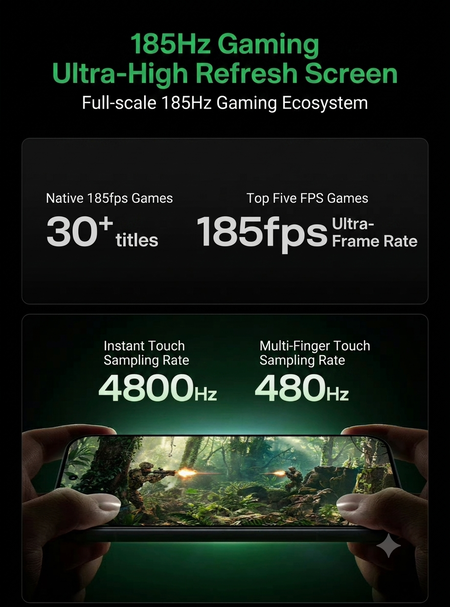 Redmi K100 Pro series 185Hz display promo material (translated with Gemini)