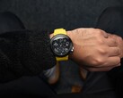 The Atari Asteroids 45th anniversary watch has a dial that pays homage to the arcade game. (Image source: Nubeo)