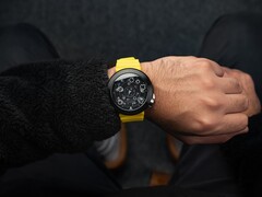 The Atari Asteroids 45th anniversary watch has a dial that pays homage to the arcade game. (Image source: Nubeo)