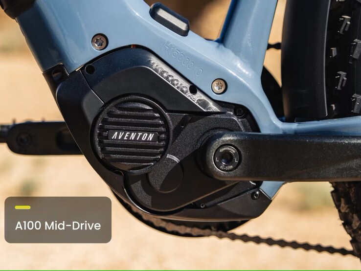 The Aventon Aventure M e-bike is equipped with a new Aventon A100 750 W mid-drive motor with 100 Nm of torque (Image source: Aventon)