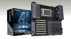 Gigabyte WRX90 AI TOP motherboard supports up to 2 TB of ECC DDR5 memory.