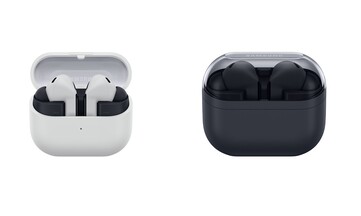 The case of the Galaxy Buds 3 FE is reported to have a 900mAh battery capacity, almost double that of the Galaxy Buds 3. (Image source: Samsung)