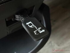 Lever for adjusting the backrest and seat