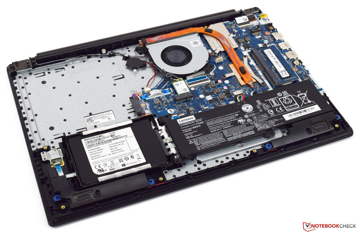 the Lenovo IdeaPad 320-15IKBRN without the bottom cover