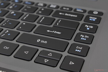 Elongated Shift key at the expense of shorter Up and Down keys