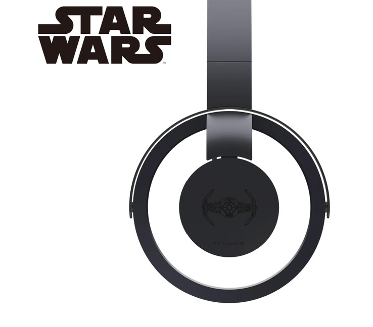 The black nwm ONE is imprinted with an image of a TIE Fighter. The white ONE has an X-wing starfighter. (Image source: NTT Sonority)