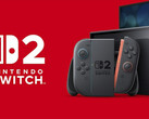 Nintendo Switch 2 console and dock with Joy-Con 2 controllers.