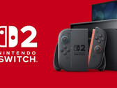Nintendo Switch 2 console and dock with Joy-Con 2 controllers.