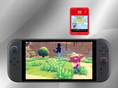 Pokémon Pokopia Game-Key Card shown above console (Image source: Nintendo of America YouTube with edits)