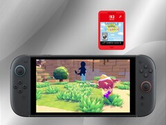 Pokémon Pokopia Game-Key Card shown above console (Image source: Nintendo of America YouTube with edits)