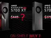 AMD has responded to the NVIDIA RTX 20 SUPER series by reducing the price of its RX 5700 series pre-launch. (Image source: Videocardz)