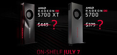 AMD has responded to the NVIDIA RTX 20 SUPER series by reducing the price of its RX 5700 series pre-launch. (Image source: Videocardz)