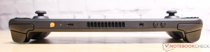USB C (with PowerDelivery and DisplayPort); 3.5 mm audio jack port