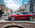 Tesla FSD in action in Amsterdam.