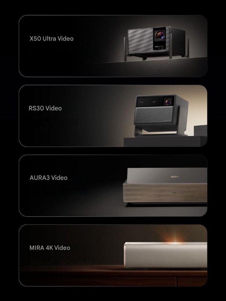 The 2026 Xgimi projectors (machine translated)