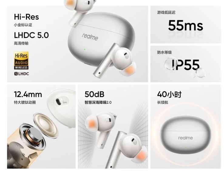 Without ANC, the total battery life is specified as 40 hours