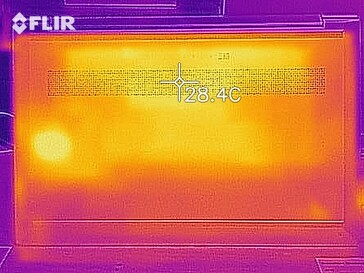 Heat map - Idle operation (bottom)