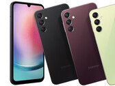 The Galaxy A24 4G and Galaxy A25 5G look identical, former pictured. (Image source: Samsung)