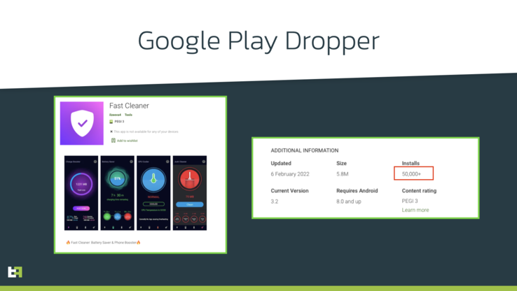 App on the Google Play Store distributing Xenomorph malware. (Image source: ThreatFabric)