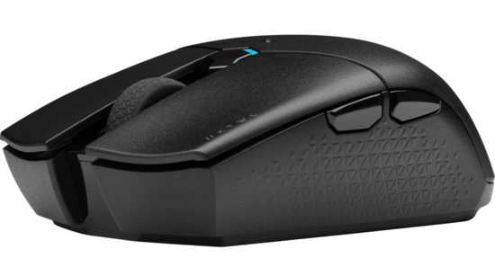 The Corsair Katar Pro Wireless is a fully wireless mouse that connects via Wi-Fi or Bluetooth. (Image Source: Corsair)
