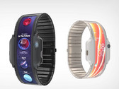 Instead of using a square-ish/circular screen like all fitness trackers and smartwatches, the Nubia Alpha integrates an elongated flexible screen that can display more information. (Source: Nubia)