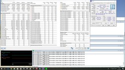 The Intel Core i5-9600K during a stress test