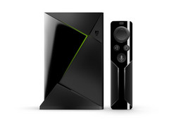 Nvidia Shield TV with remote. (Source: Nvidia)