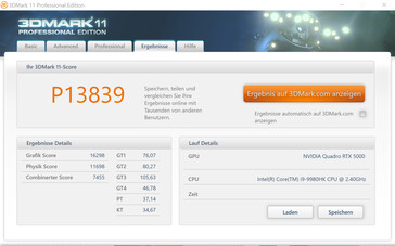 3DMark 11 (battery mode)