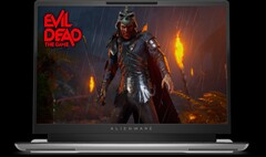 Alienware x16 R2 has soldered RAM and expandable storage. (Image source: Dell)