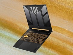 The TUF Gaming F15 gaming laptop weighs around 2.2 kg (4.85 lbs). (Image source: Asus, Unsplash, edited)