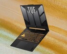 The TUF Gaming F15 gaming laptop weighs around 2.2 kg (4.85 lbs). (Image source: Asus, Unsplash, edited)