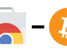 The Chrome Web Store is breaking up with cryptocurrencies. (Logos: Chrome Web Store and Bitcoin. Image: Self)