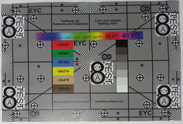 Photographed reference card