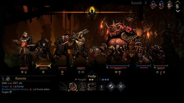 Pictured: A gameplay screenshot from Darkest Dungeon II.