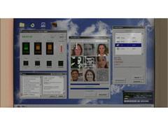 A screenshot from the game Faceminer that shows off a 90's inspired operating system UI. (Image Source: Steam)
