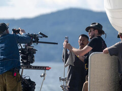 It seems that the leaked CAD render of the Google Pixel 10 was somewhat accurate. Pictured: a shot from the phone's commercial shoot. (Image source: @MarksGonePublic)