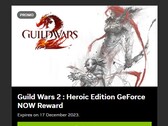 Guild Wars 2: Heroic Edition now a GeForce Now reward (Source: Own)