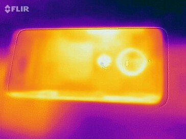 Heatmap of the bottom of the device under load