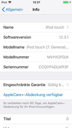 Device information