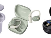 The JVC Kenwood budget HA-A4T, mid-range HA-NP80T, and premium HA-FW5000T (L to R) earbuds.