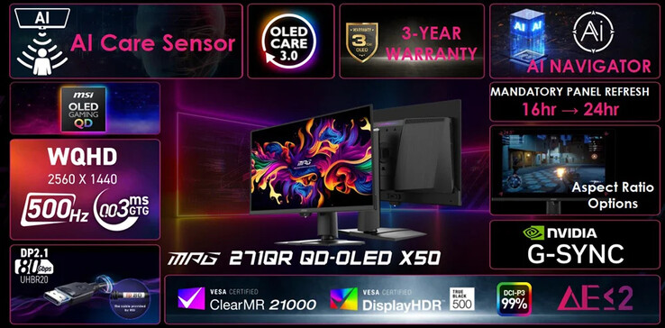 The MSI MPG 271QR X50. (Image source: MSI)