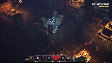 Pictured: A gameplay screenshot from Minecraft Dungeons.