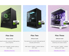 A screengrab from the NZXT Flex PC rental subscription program, highlighting different tiers available to consumers